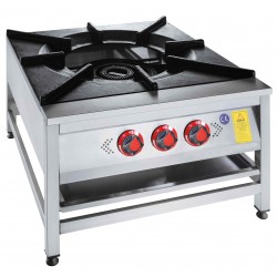 CSA Yer Ocağı Üç Yanışlı Gazlı ve Lpg Li Ce Belgeli 90x90x50 cm KRCS.YOG.990 